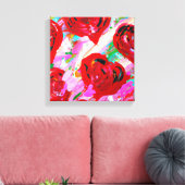 ロージーハート キャンバスプリント (インサイチュ (リビング))