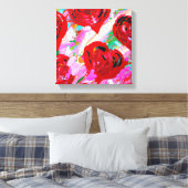 ロージーハート キャンバスプリント (インサイチュ (寝室))