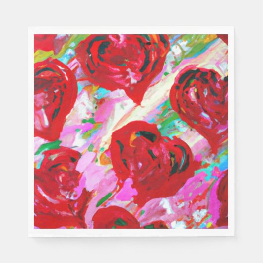 ロージーハート スタンダードランチョンナプキン (正面)