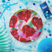 ロージーハート ペーパープレート (パーティー)