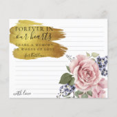 ロージーフローラエレガント共有Aメモリ葬儀カード (正面)