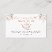 ロージーフローラブライダルシャワー共有Aレシピ エンクロージャーカード