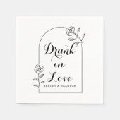 ロージーミニマルア結婚チのナプキン スタンダードカクテルナプキン (正面)