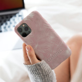 ロージーモダン金ゴールドパームズマーブルフォンケース iPhone 11 PROケース