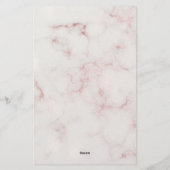 ロージーモダン金ゴールドマーブル 便箋 (裏面)