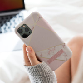 ロージーモダン金ゴールド大理石電話ケース iPhone 11 PROケース