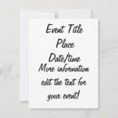 ロージーリヴェーターヴィンテージプロパガンダ 招待状 (裏面)