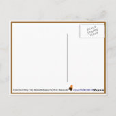 ロージー漫画子猫フェアリーキッテンB&Wエッジズポストカード ポストカード (裏面)