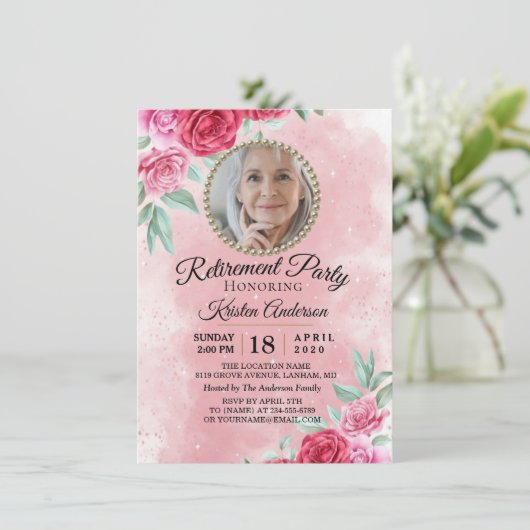 ロージー赤面ビューティフルリタイオメントパーティー 招待状 (スタンド正面)