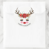 ロージー金ゴールドアイズフローラトナディアホリデー ラウンドシール (バッグ)