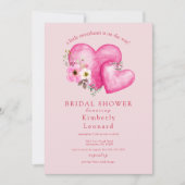 ロージー開花スウィートベイビーシャワー招待状 招待状 (正面)