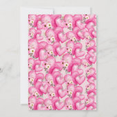 ロージー開花スウィートベイビーシャワー招待状 招待状 (裏面)