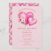 ロージー開花スウィートベイビーシャワー招待状 招待状 (正面/裏面)