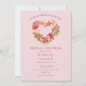 ロージー開花スウィートベイビーシャワー招待状 招待状 (正面)