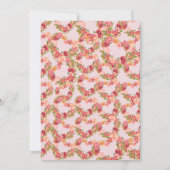 ロージー開花スウィートベイビーシャワー招待状 招待状 (裏面)