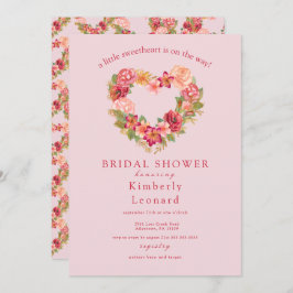 ロージー開花スウィートベイビーシャワー招待状 招待状