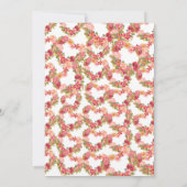 ロージー開花スウィートベイビーシャワー招待状 招待状 (裏面)