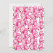 ロージー開花スウィートベイビーシャワー招待状 招待状 (裏面)