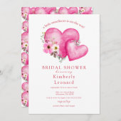 ロージー開花スウィートベイビーシャワー招待状 招待状 (正面/裏面)