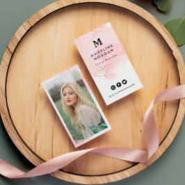 ロージー・ウォーター・カラー写真付きソーシャルメディア 名刺