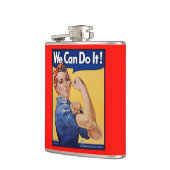 ロージー・ザ・リベター：強い女性 女性のエンパワーメント フラスク (左)