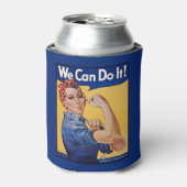 ロージー・ザ・リベター：強い女性 女性のエンパワーメント 缶クーラー (缶正面)