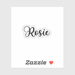 ロージー ネーム - 手書きカリグラフィー シール