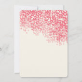 ロージー・ライト・シャワー |素朴結婚式招待状 招待状 (裏面)