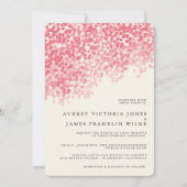 ロージー・ライト・シャワー |素朴結婚式招待状 招待状 (正面)