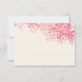 ロージー・ライト・シャワー | RSVP素朴応答カード 出欠カード (裏面)