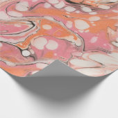 ロージー |抽象芸術水大理石パターン ラッピングペーパー (角)
