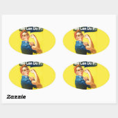 ロージー 楕円形シール (シート)