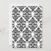 ロースクールクラシックダマスク卒業党 招待状 (裏面)