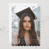 ロースクールホワイトオーバーレイ2写真卒業 案内状 (正面/裏面)