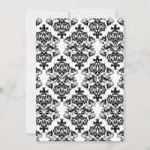 ロースクールヴィンターガーフローラ&ダマスク卒業 招待状 (裏面)