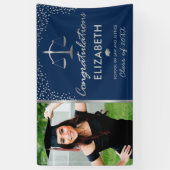 ロースクール写真卒業パーティバナー 横断幕 (縦)