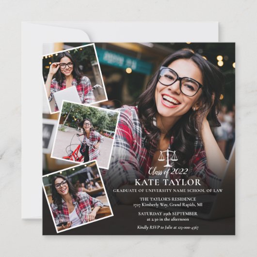 ロースクール写真部卒業広場 招待状 (正面)