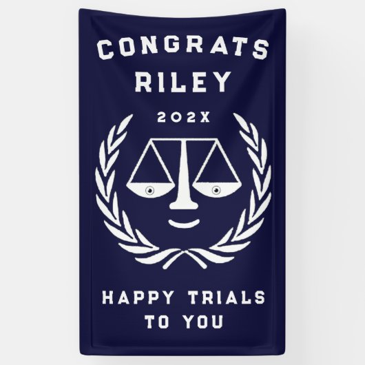 ロースクール卒業おめでとうバナー 横断幕 (縦)