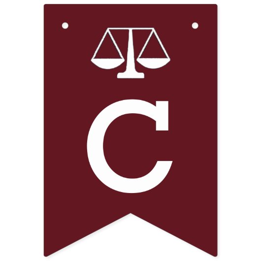 ロースクール卒業おめでとう バンティングフラッグ (第2の旗)