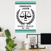 ロースクール卒業おめでとう ポスター (ホームオフィス)