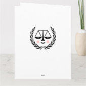 ロースクール卒業カード カード (裏面)