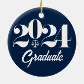 ロースクール卒業クリスマス セラミックオーナメント (裏面)