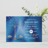 ロースクール卒業シルバーネはかりで測ビーブルー 招待状 (スタンド正面)