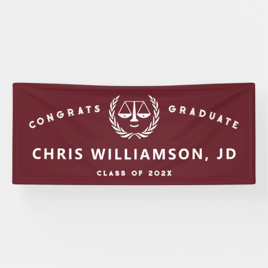 ロースクール卒業バナー 横断幕 (横)