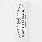 ロースクール卒業バナー 横断幕 (縦)