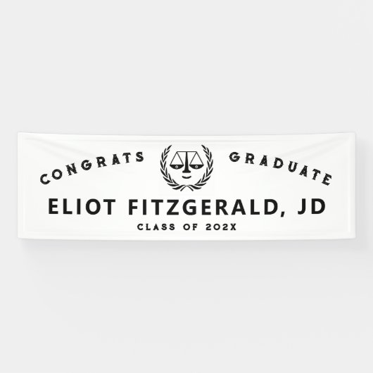 ロースクール卒業バナー 横断幕 (横)