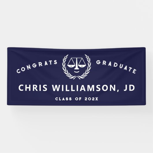 ロースクール卒業バナー 横断幕 (横)