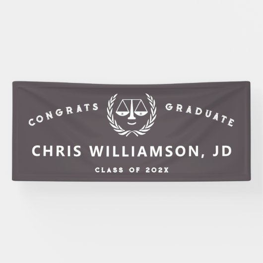 ロースクール卒業バナー 横断幕 (横)