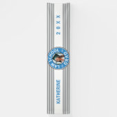 ロースクール卒業パーソナライズされた写真 横断幕 (縦)