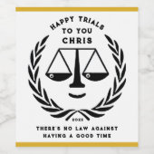 ロースクール卒業パーティギフトワインラベル ワインラベル (シングルラベル)